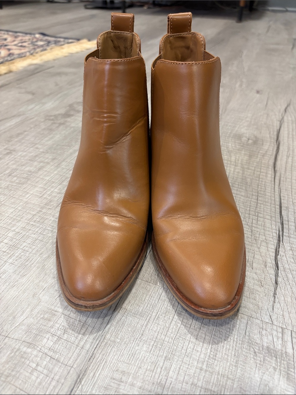 Everlane The Heel Boot Brown Classic Chelsea Heel Ankle Boot Size 5.5 - Picture 3 of 4